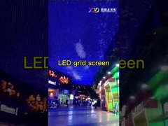 P31.25 Layar LED Rantai Transparan Waterproof Untuk Tanda-tanda Balai Pameran