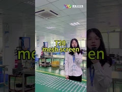 T20-2LEDs Mesh LED Pixel Screen CE RoHS FCC Luar Ruang Transparan Kecerahan Tinggi