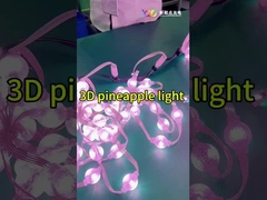 19.6lm Lampu Flux Cahaya RGB 3D Lampu Natal DC12V Untuk Pencahayaan Bangunan
