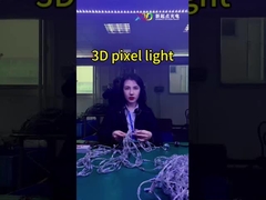 Full Color RGB 3D Pixel LED Crystal Lamp Interaktif Untuk Dekorasi