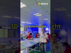Fleksibel Kupu-kupu 3D Pixel LED Pencahayaan Warna Penuh Untuk Dekorasi Festival
