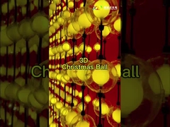 Bola Natal 3D Pixel Led 50 Pohon Natal Warna Penuh Waterproof